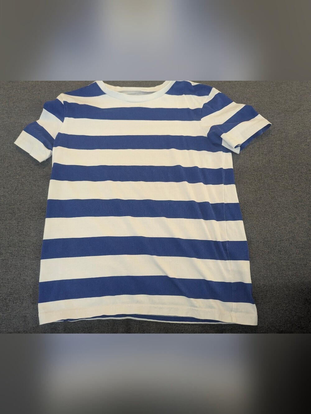 H&M Blue and White Striped Kids Tee